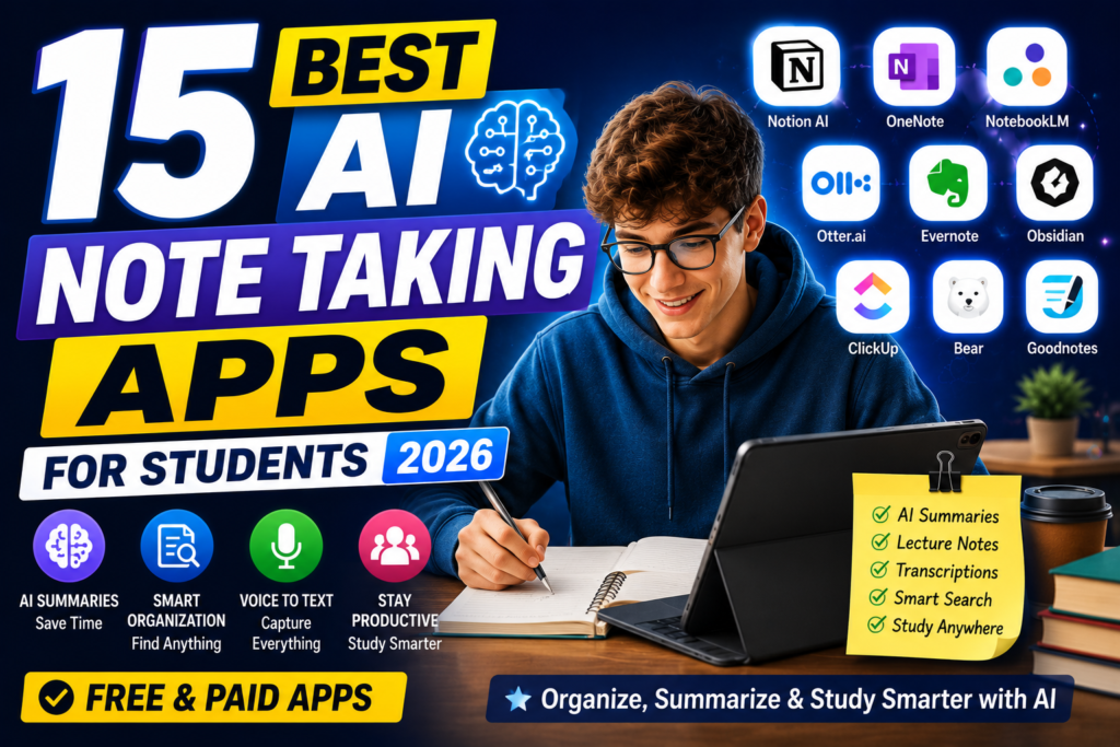 15 Best AI Note Taking Apps for Students in 2026